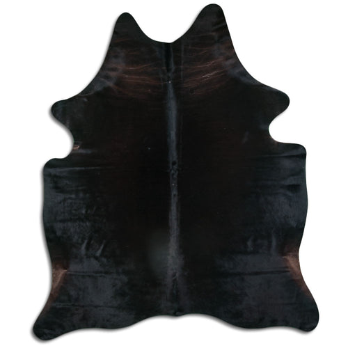 Schwarzes Kuhfell L