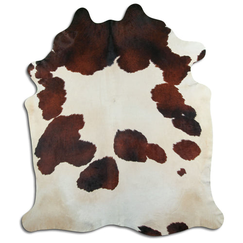Braun-Weißes Kuhfell XXL