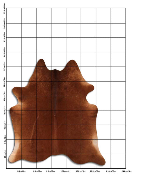Braunes Kuhfell XL