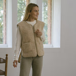 Merino Weste ''Island'' Beige