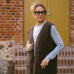 Merino Weste ''Sea'' Braun