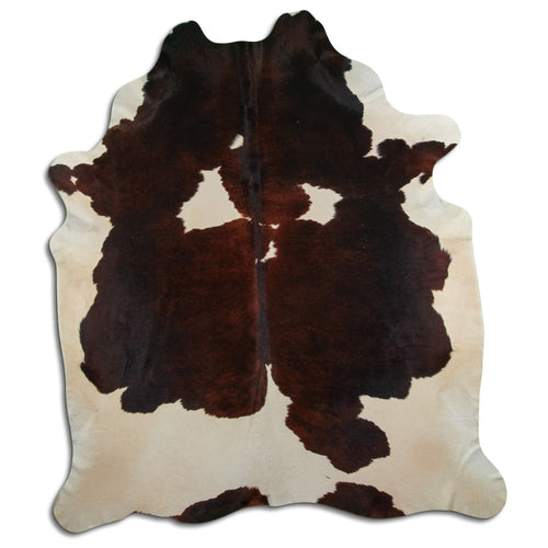 Braun-Weißes Kuhfell XXL