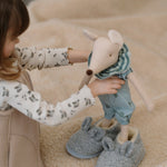Merino Kinderhausschuhe „Maus“