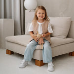 Kinderweste Lama Beige