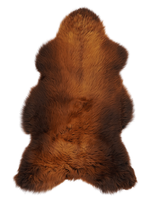 Skandinavisches Lammfell Rusty