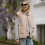 Merino Weste ''Island'' Beige