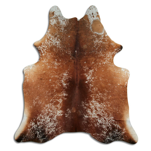 Braun-Weißes Kuhfell XL