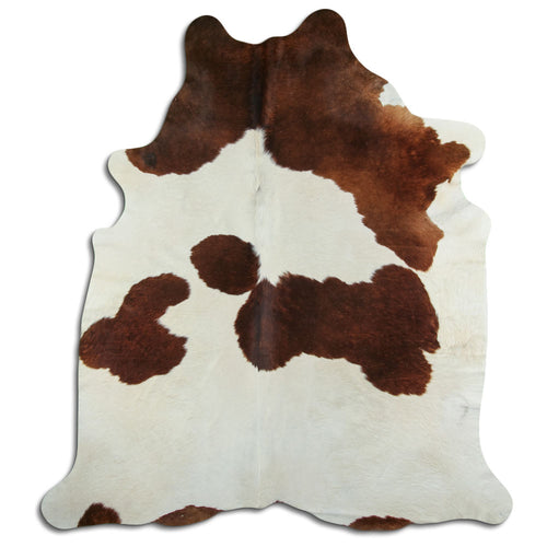 Braun-Weißes Kuhfell XXL