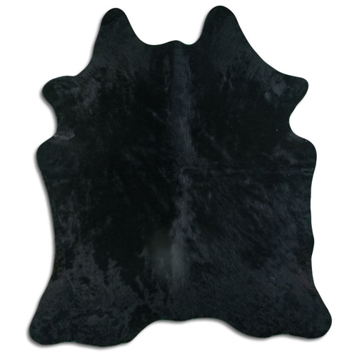 Schwarzes Kuhfell L