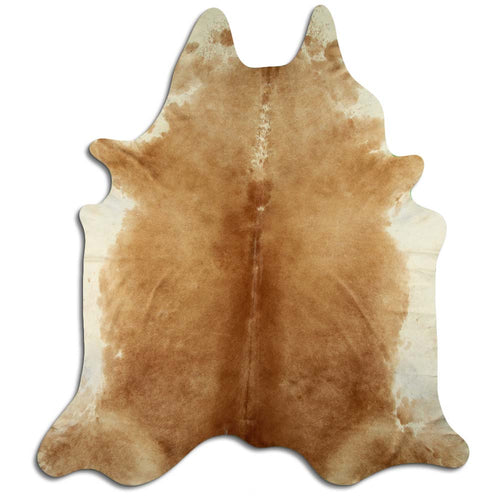 Braun-Weißes Kuhfell XXL