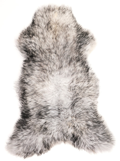 Mufflon Lammfell Schwarz XXL