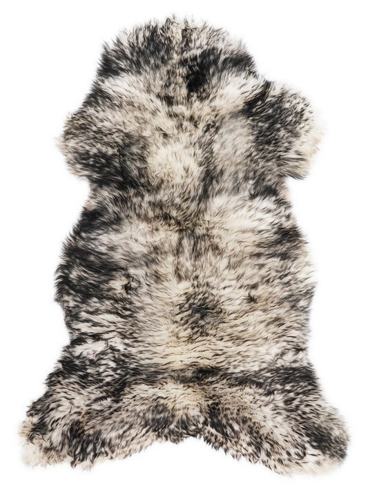Mufflon Lammfell Schwarz XXL