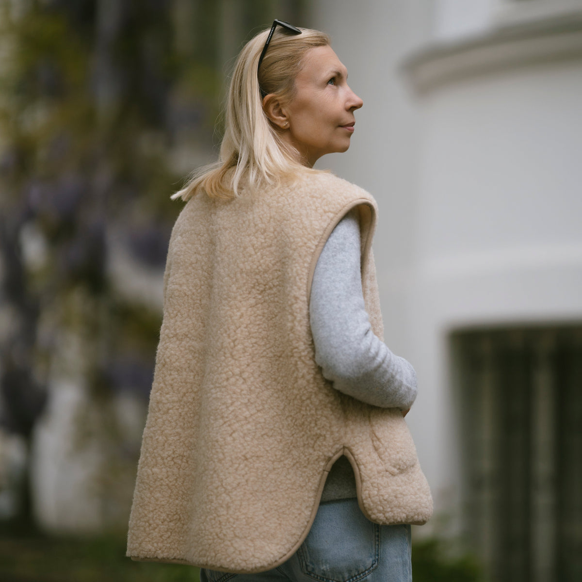 Merino Weste ''Island'' Beige