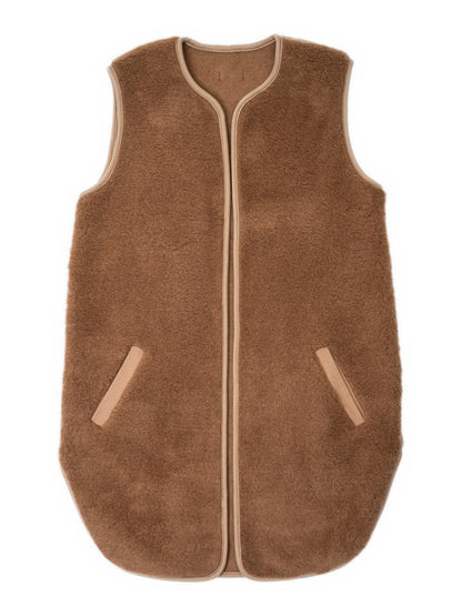 Merino Weste ''Pearl'' Dunkelbraun