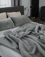 Wolldecke „Meringue“ aus Merinowolle | zweilagig